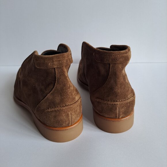 NEW Di Bianco Fidenza Men's Brown Suede Slip On Ankle Boots Shoes - Picture 7 of 16